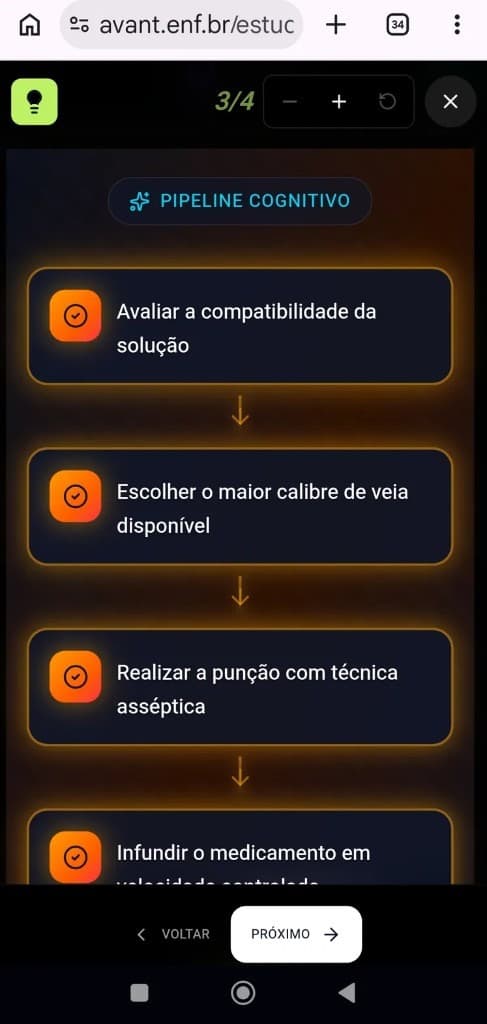 NeuroSlide fluxo lógico com pipeline de decisão no player AVANT